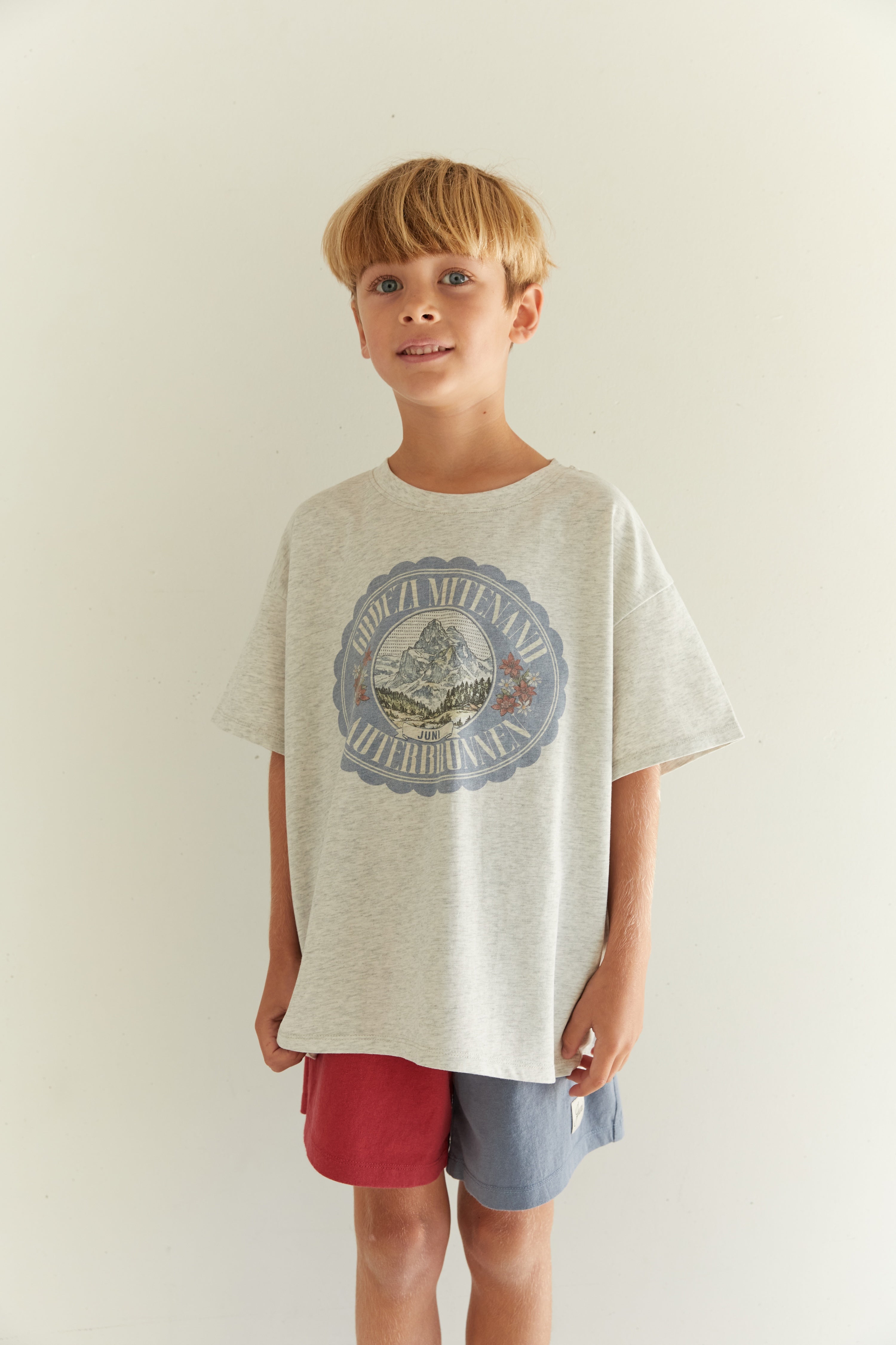 Juni JNR Rayne Short - Paprika & Denim Blue (Coming Soon)