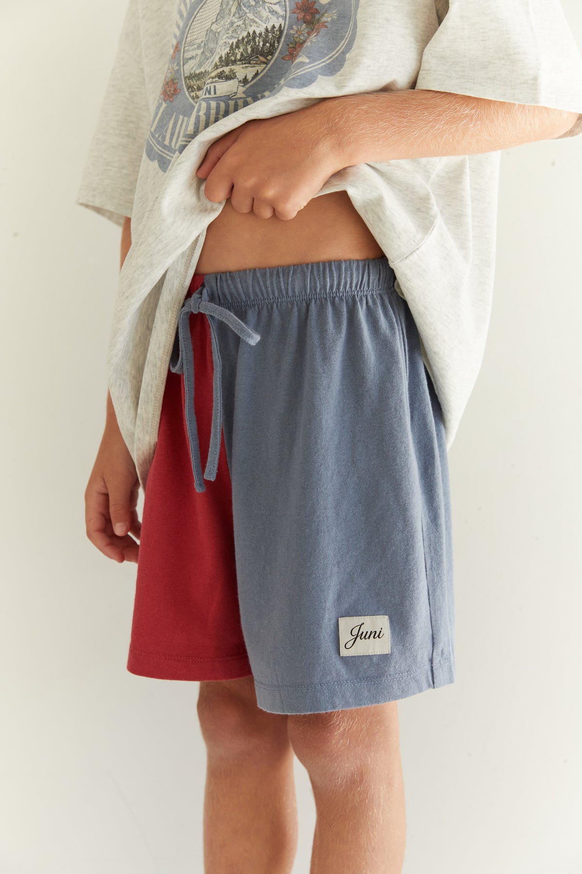 Juni JNR Rayne Short - Paprika & Denim Blue (Coming Soon)