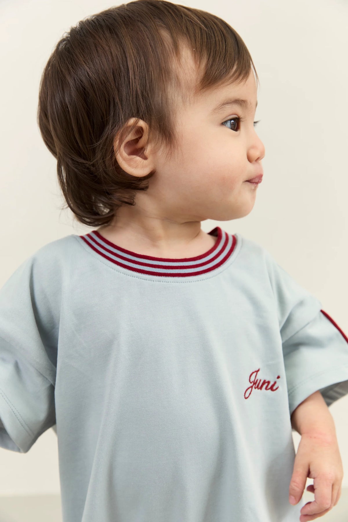 Juni JNR Riley T-Shirt Romper - Dusty Blue COMING SOON