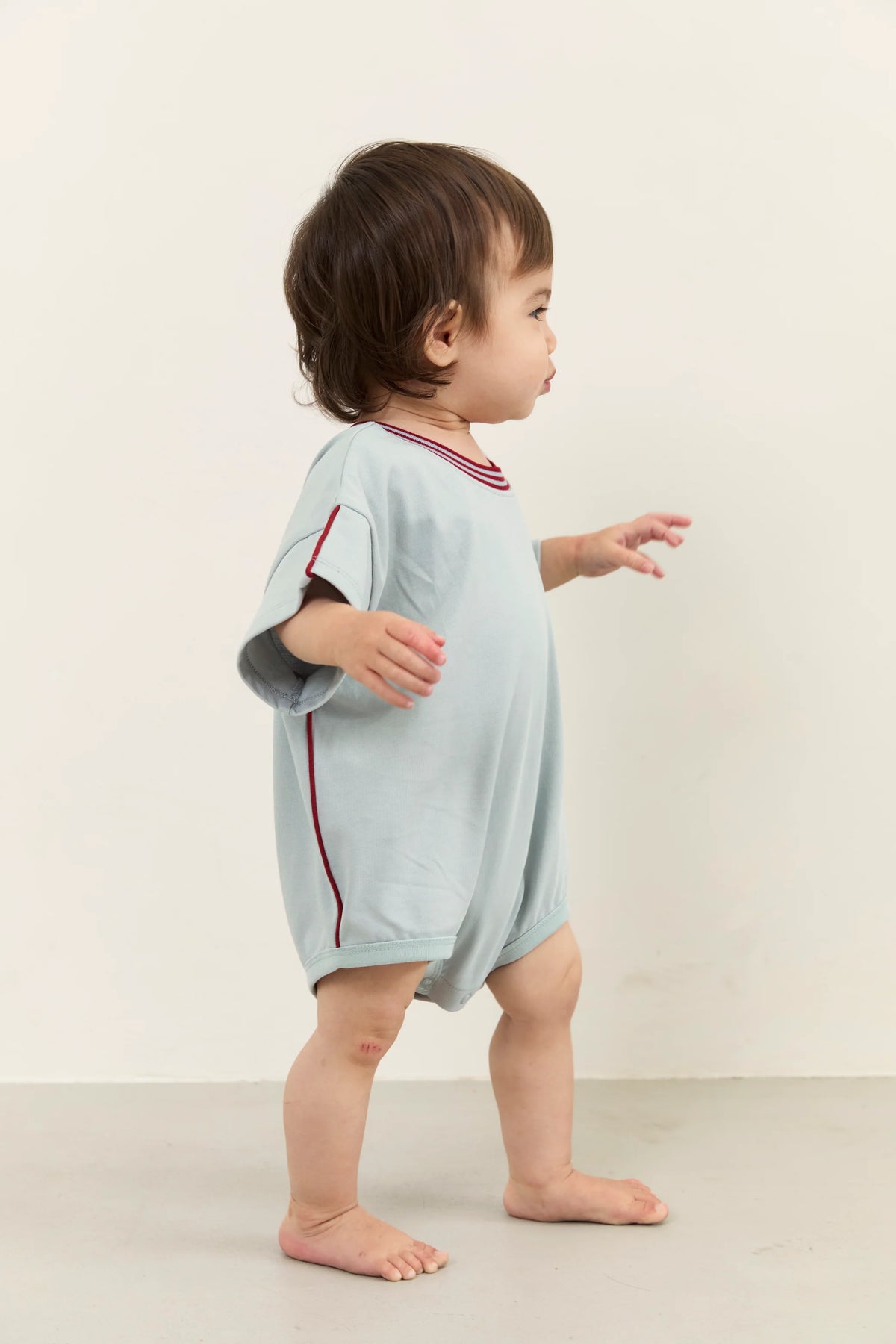 Juni JNR Riley T-Shirt Romper - Dusty Blue COMING SOON