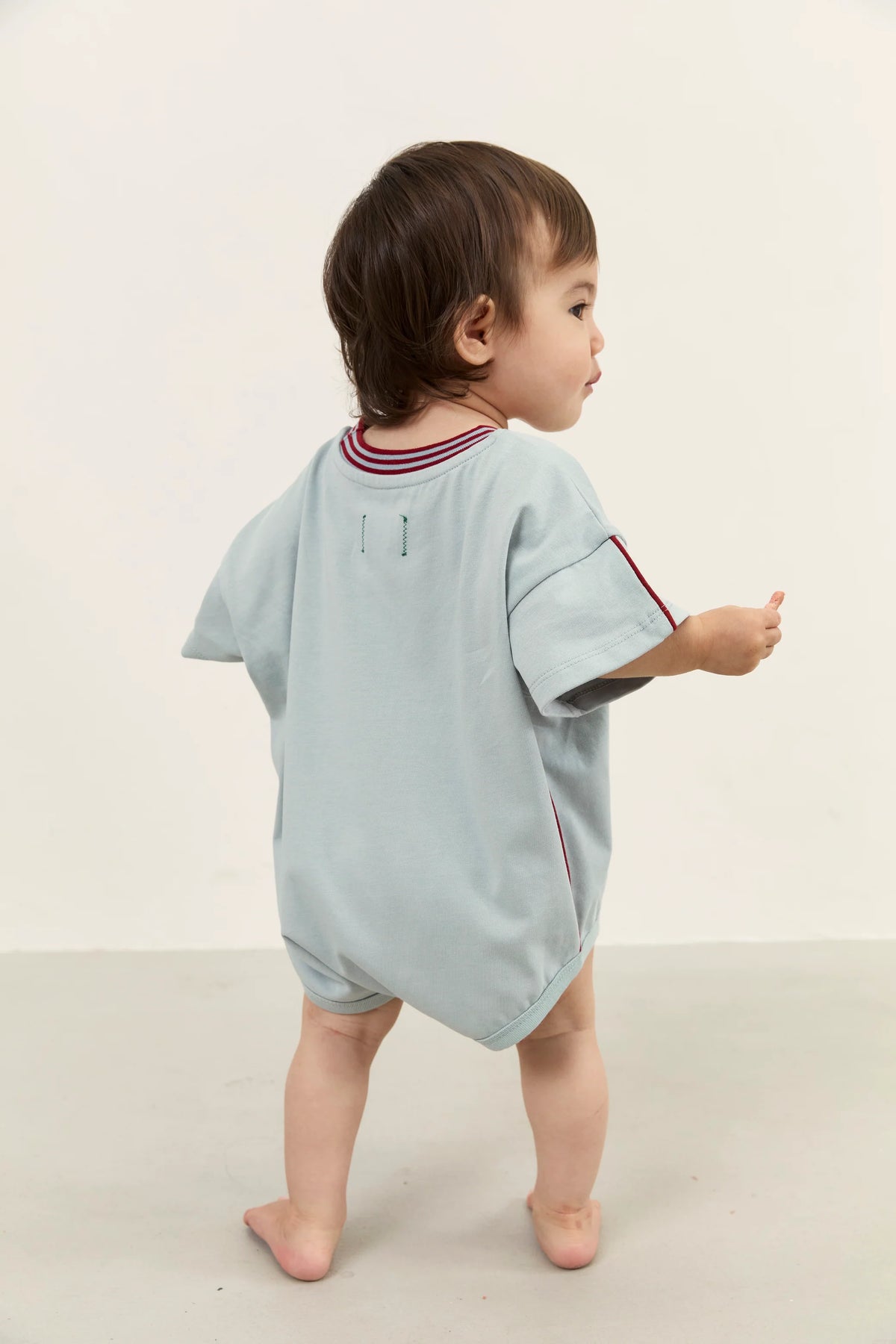 Juni JNR Riley T-Shirt Romper - Dusty Blue COMING SOON