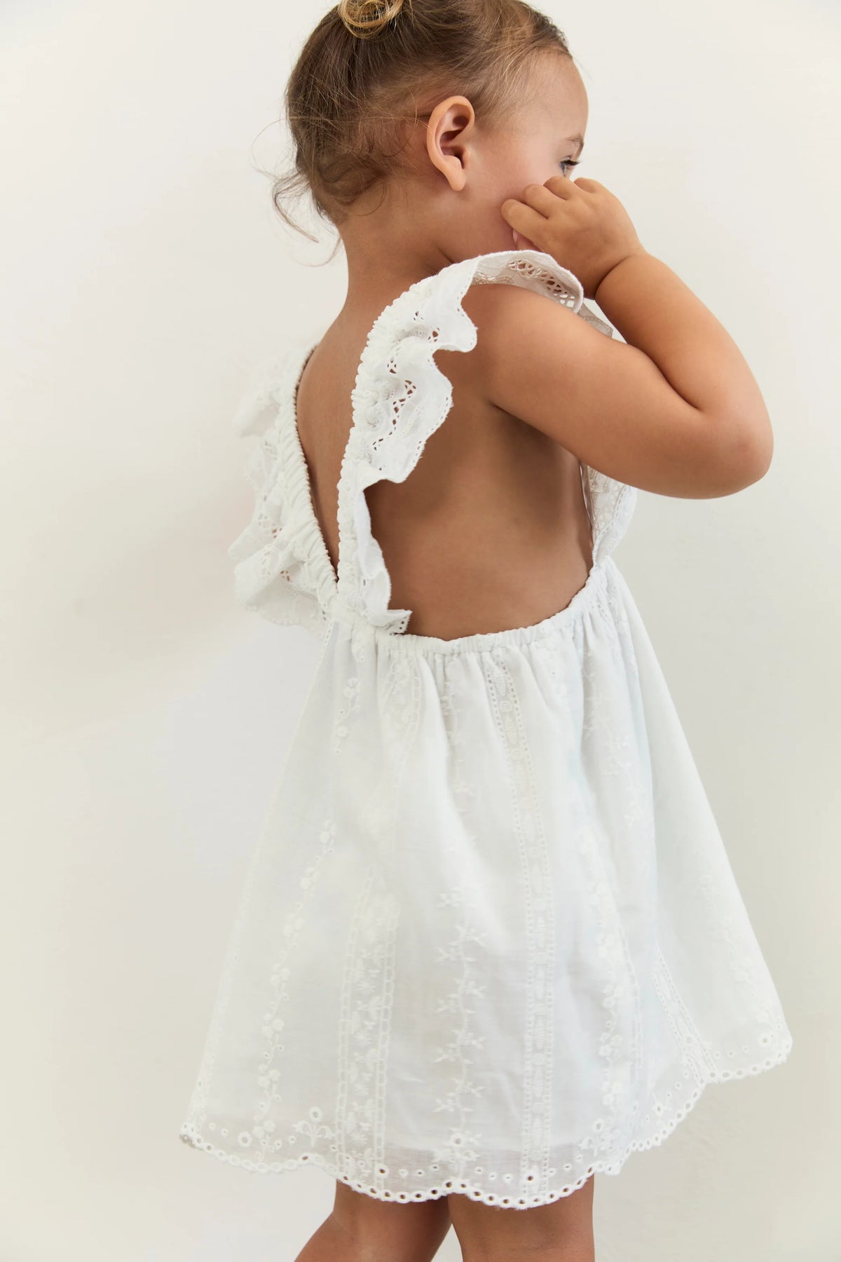 Juni JNR Rumi Dress - Blanc COMING SOON