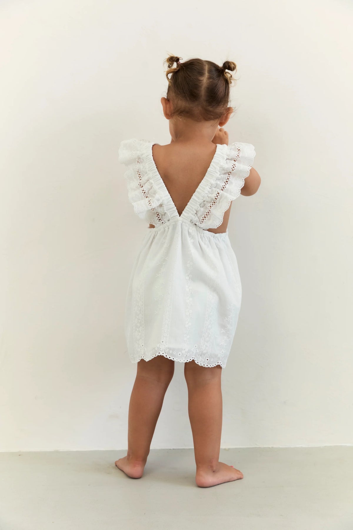 Juni JNR Rumi Dress - Blanc COMING SOON