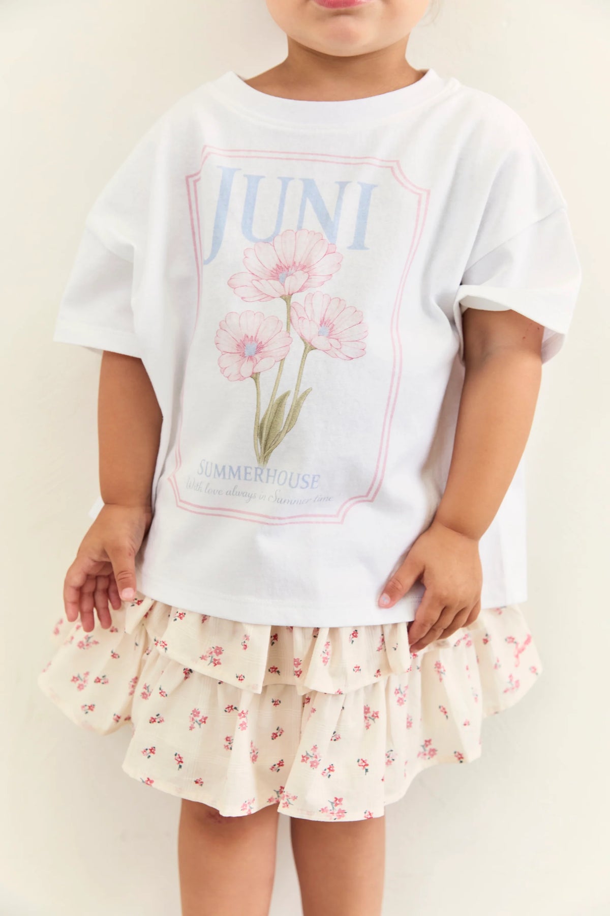 Juni JNR Summer House Tee - White COMING SOON