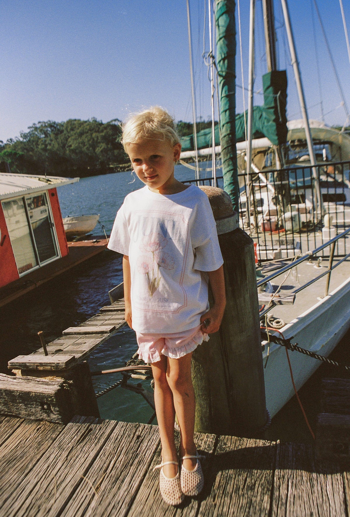 Juni JNR Summer House Tee - White COMING SOON