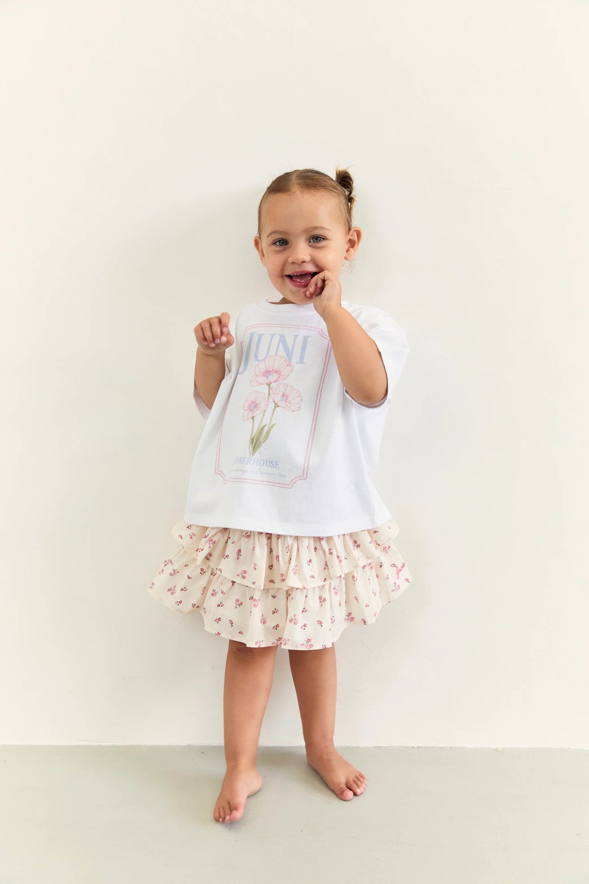 Juni JNR Summer House Tee - White COMING SOON