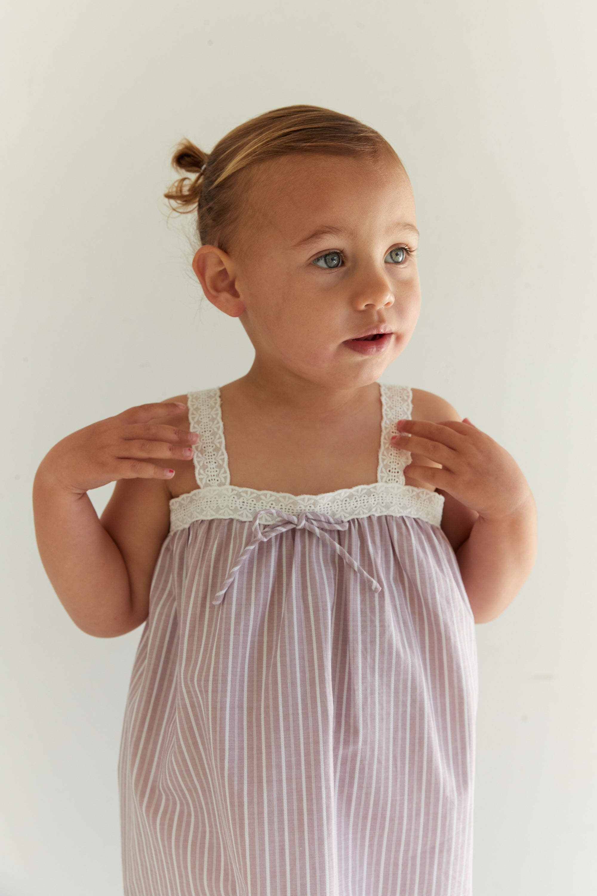 Juni JNR Valerie Dress - Rosa Stripe (Coming Soon)