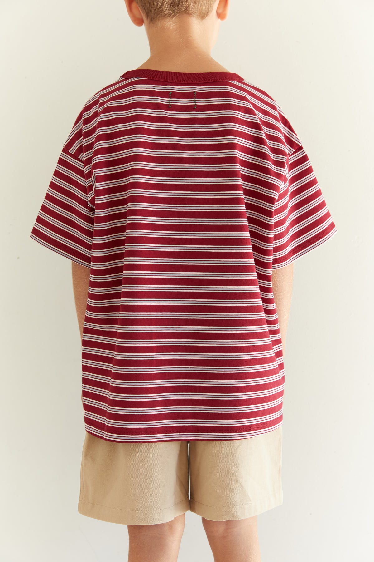 Juni JNR Zion Tee - Cherry Stripe (Coming Soon)