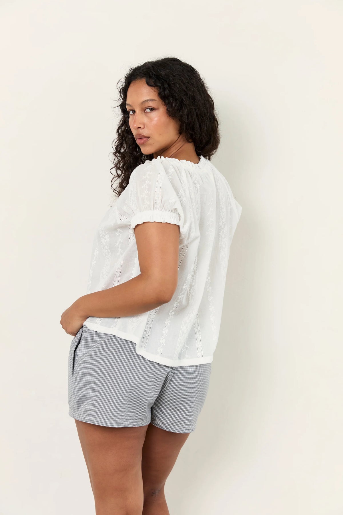 Juni Jasmine Blouse - Blanc
