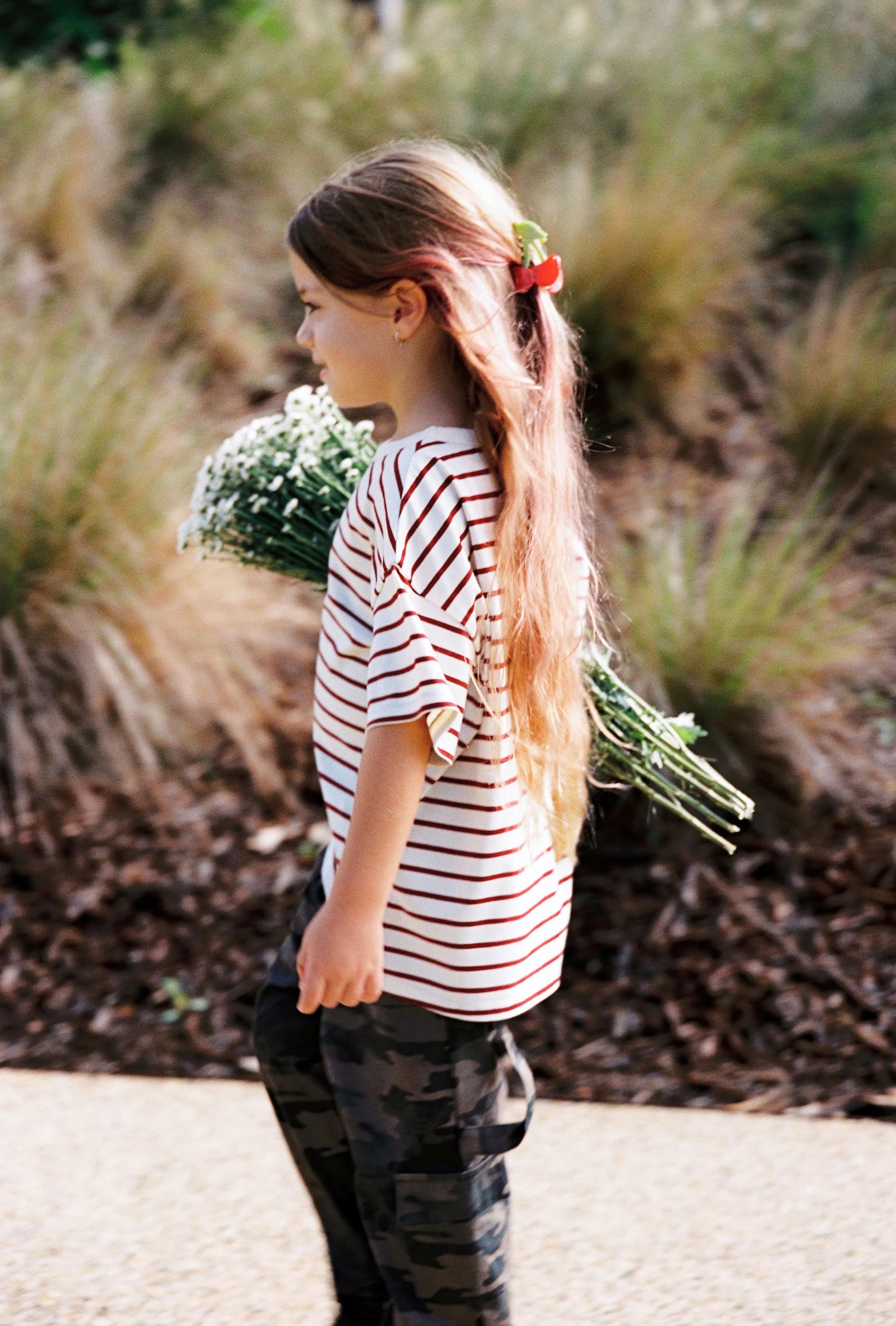 Juni Jnr Zion Tee - Chilli Stripe