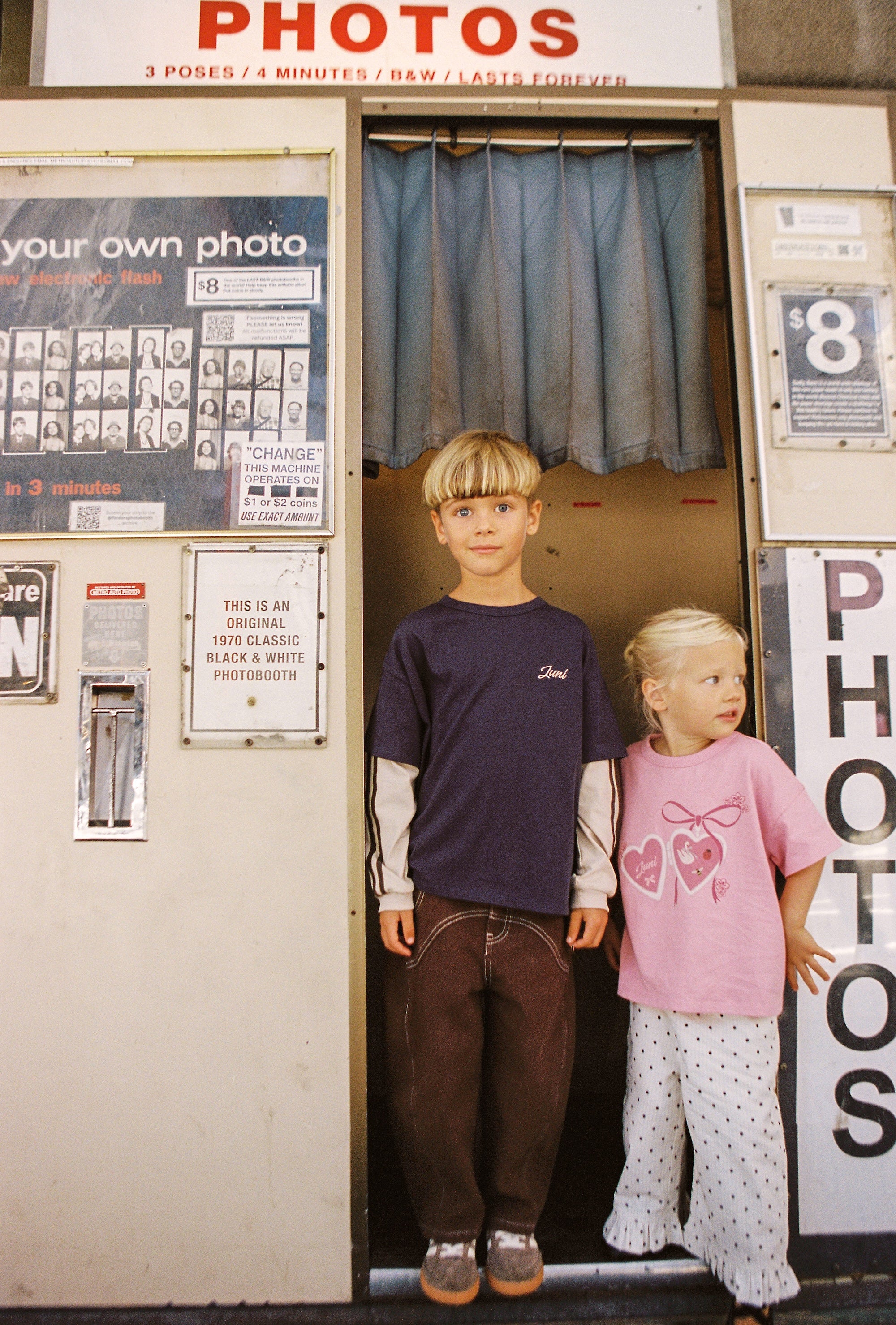 JUNI JNR Rhode Layered Tee - Navy