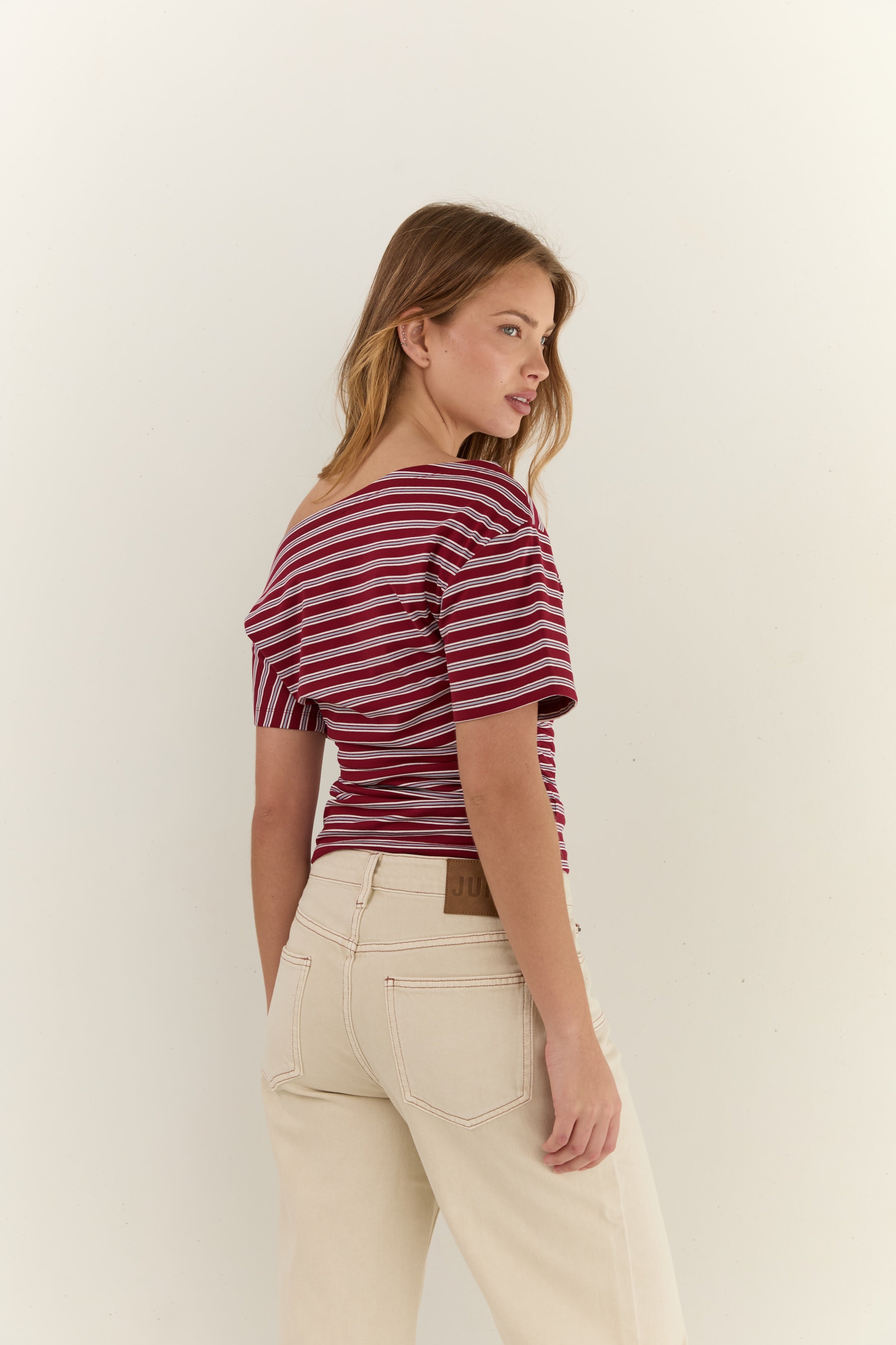 Juni Malthilde Ruched Tee (Coming Soon)