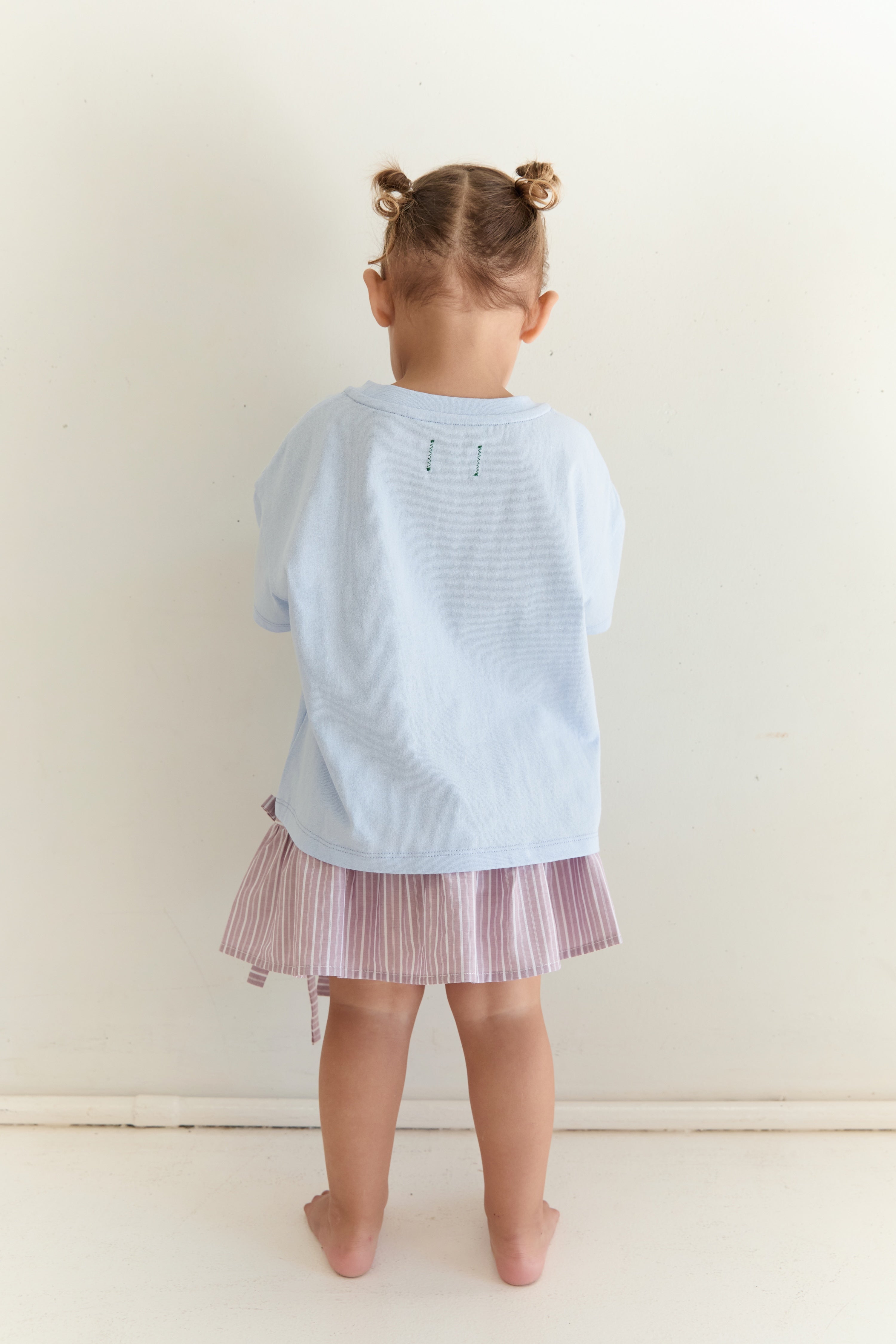 Juni JNR Patchwork Tee - Sky (Coming Soon)