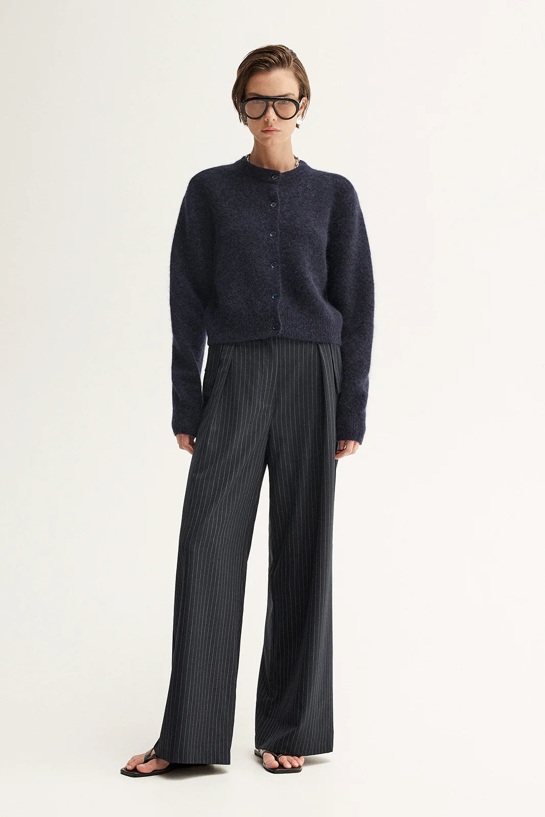 Elka Collective Abigail Knit Cardigan - Midnight Navy