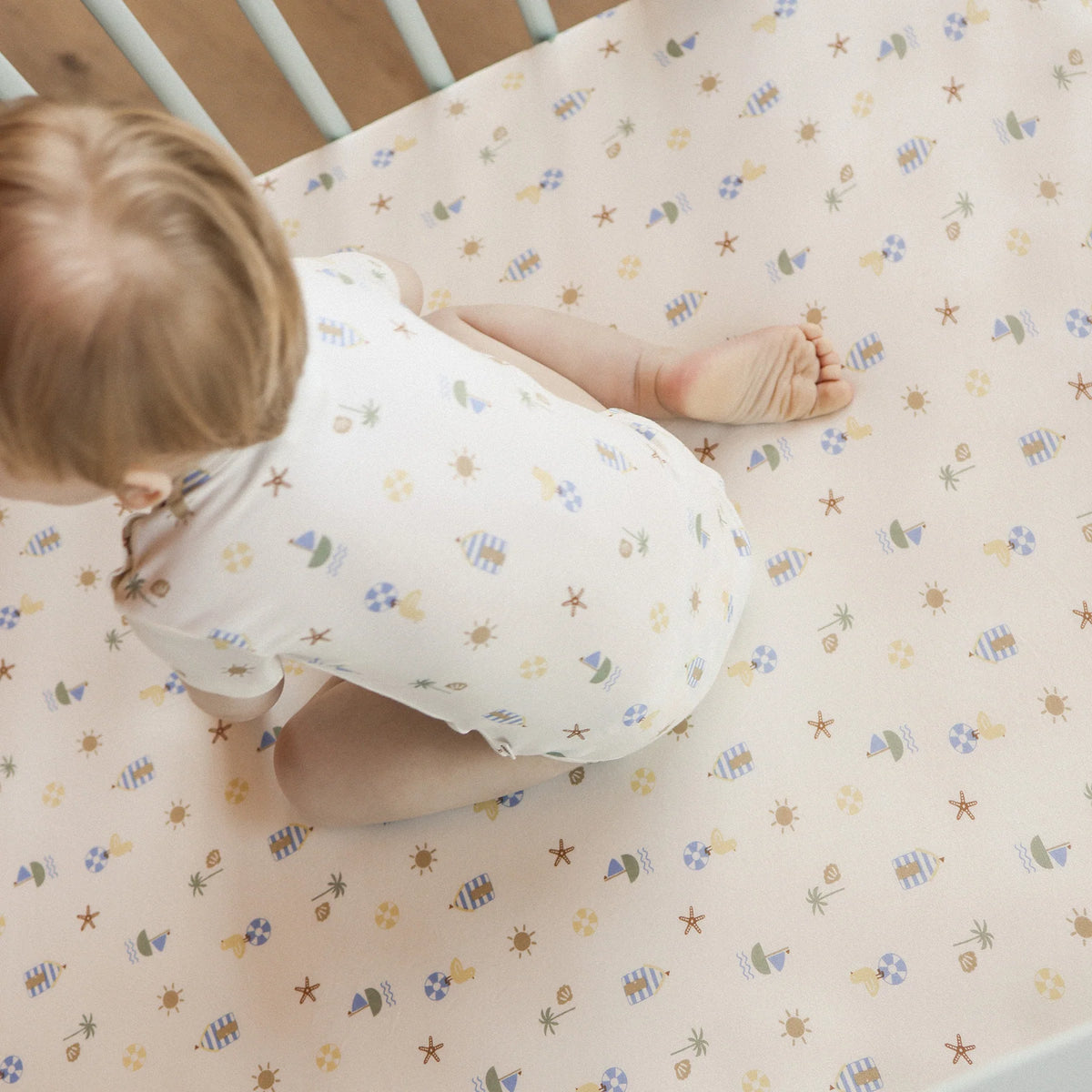 KYND Fitted Cot Sheet - Beach Box