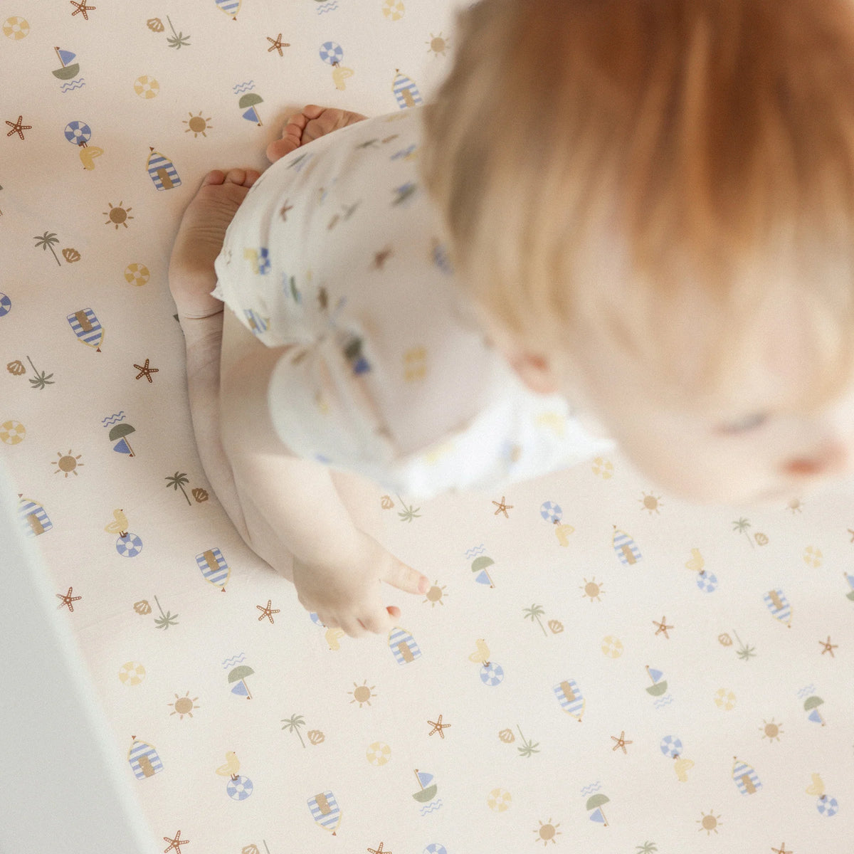 KYND Fitted Cot Sheet - Beach Box