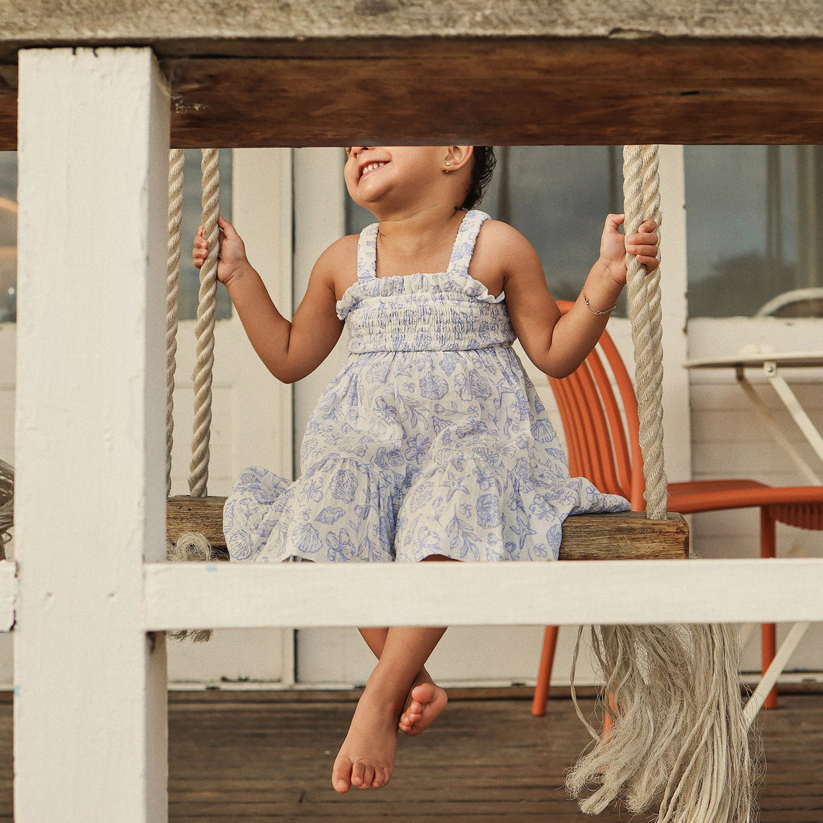 KYND Shirred Dress  - Coconut