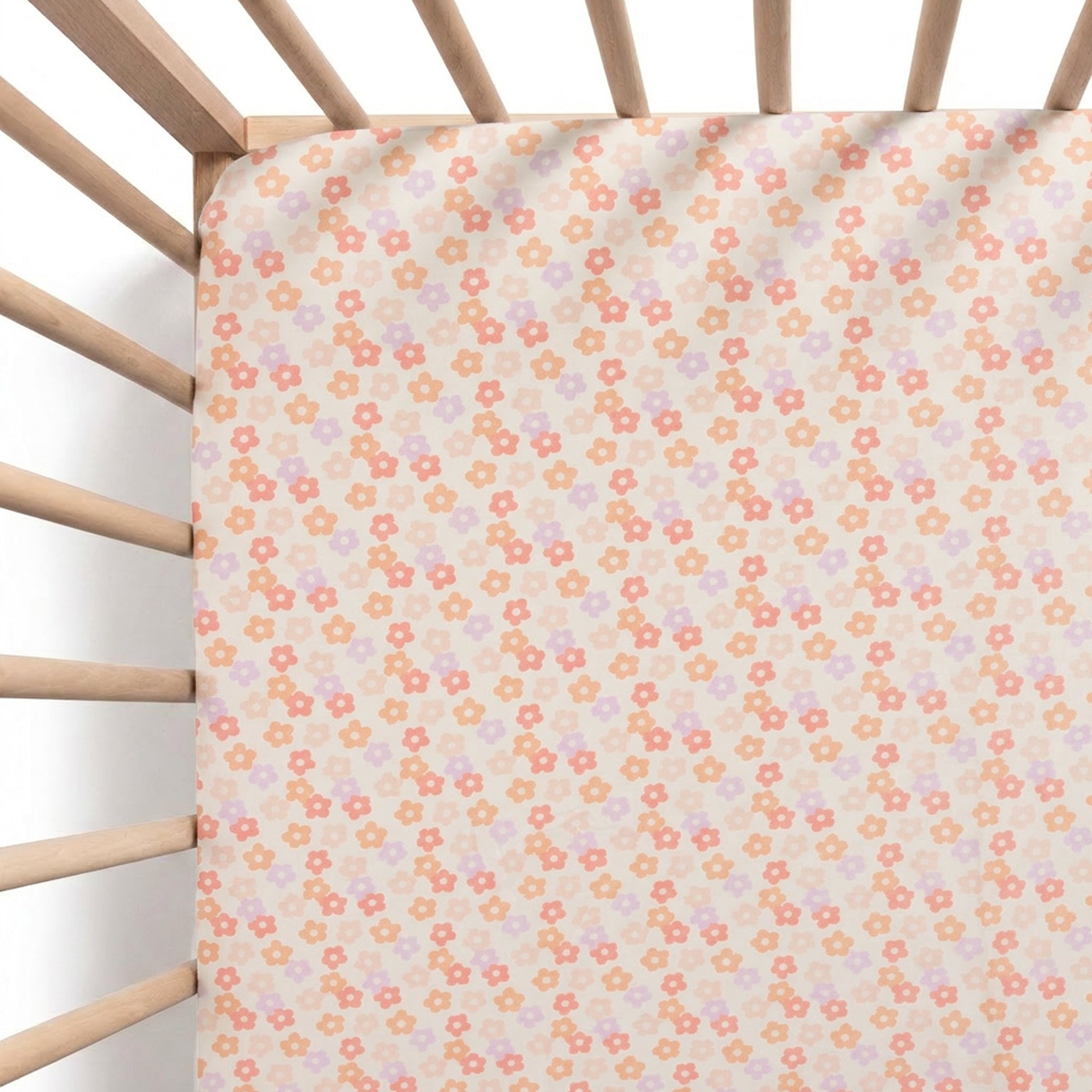 KYND Fitted Cot Sheet - Blooms