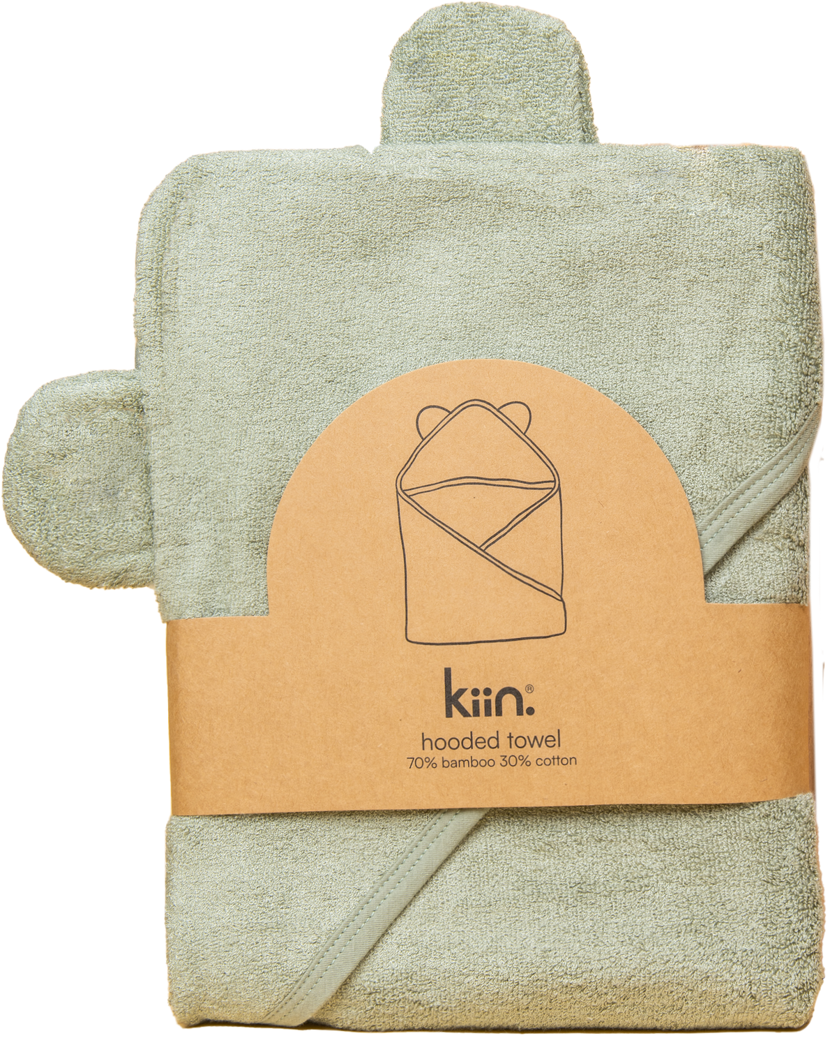 Kiin Hooded Towel - Sage
