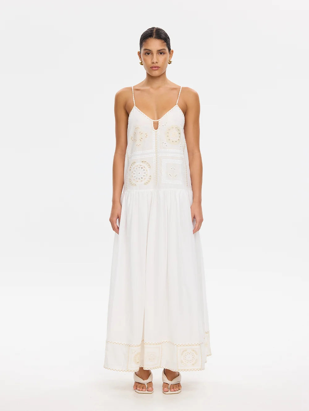 Kivari Delfie Maxi Dress - Ivory
