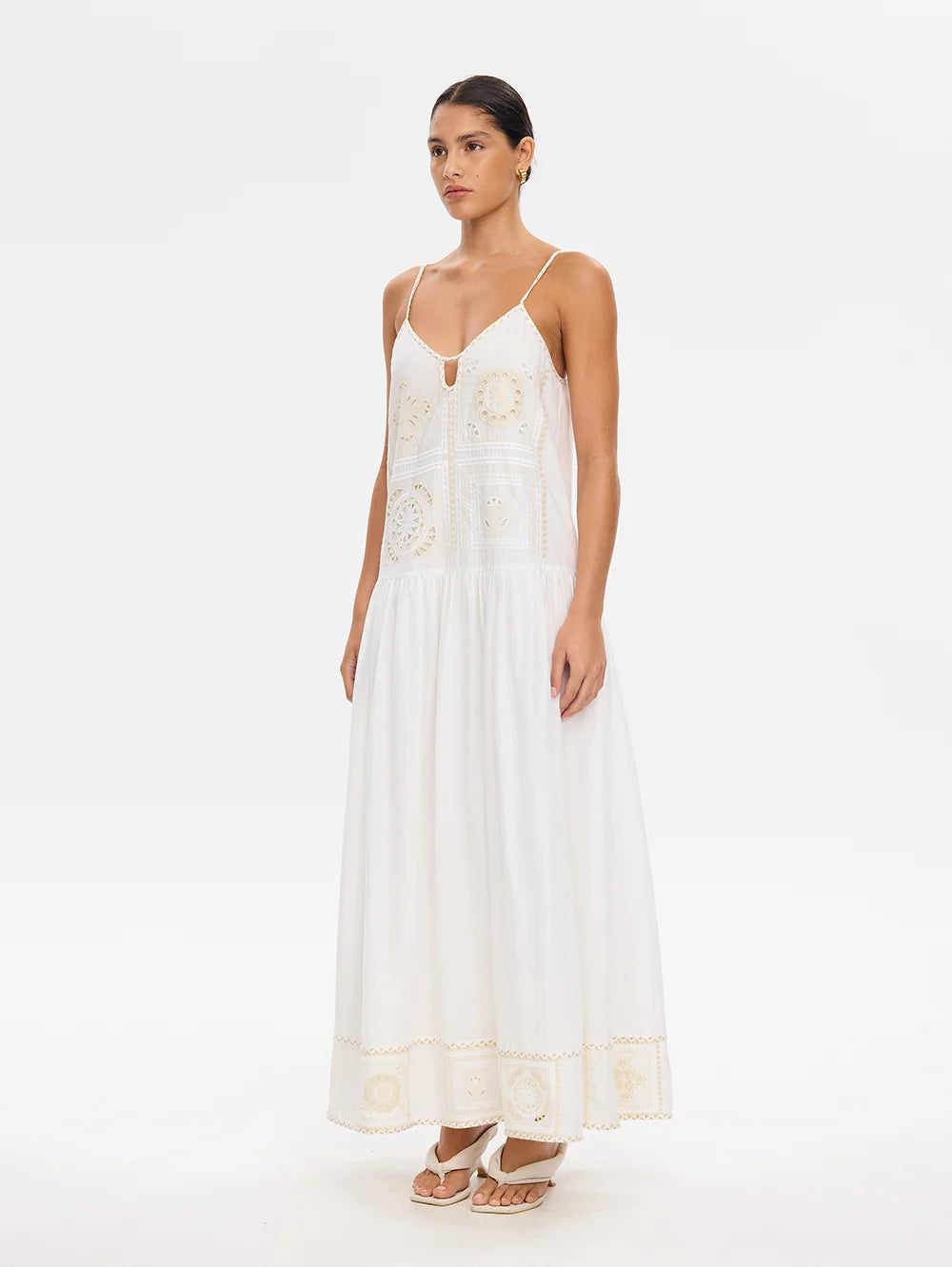 Kivari Delfie Maxi Dress - Ivory