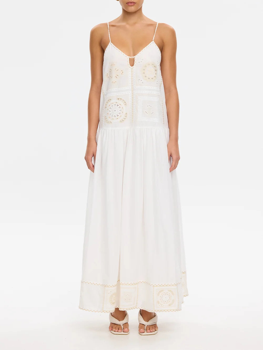 Kivari Delfie Maxi Dress - Ivory