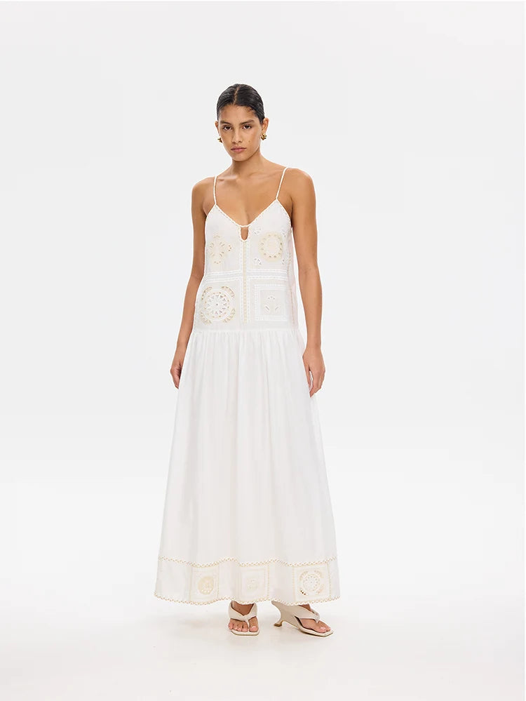 Kivari Delfie Maxi Dress - Ivory