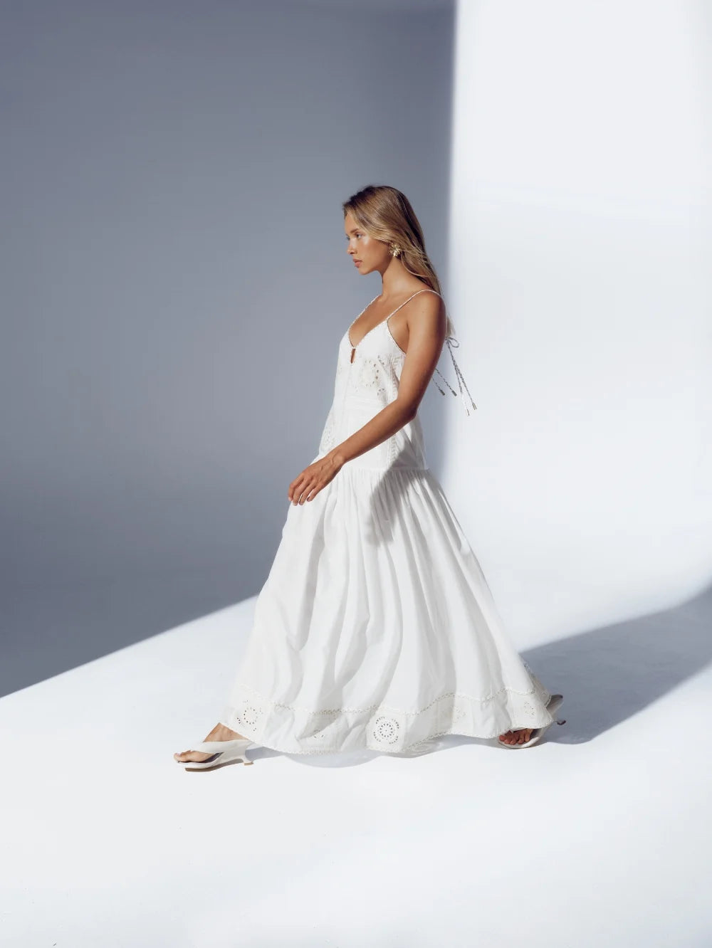 Kivari Delfie Maxi Dress - Ivory