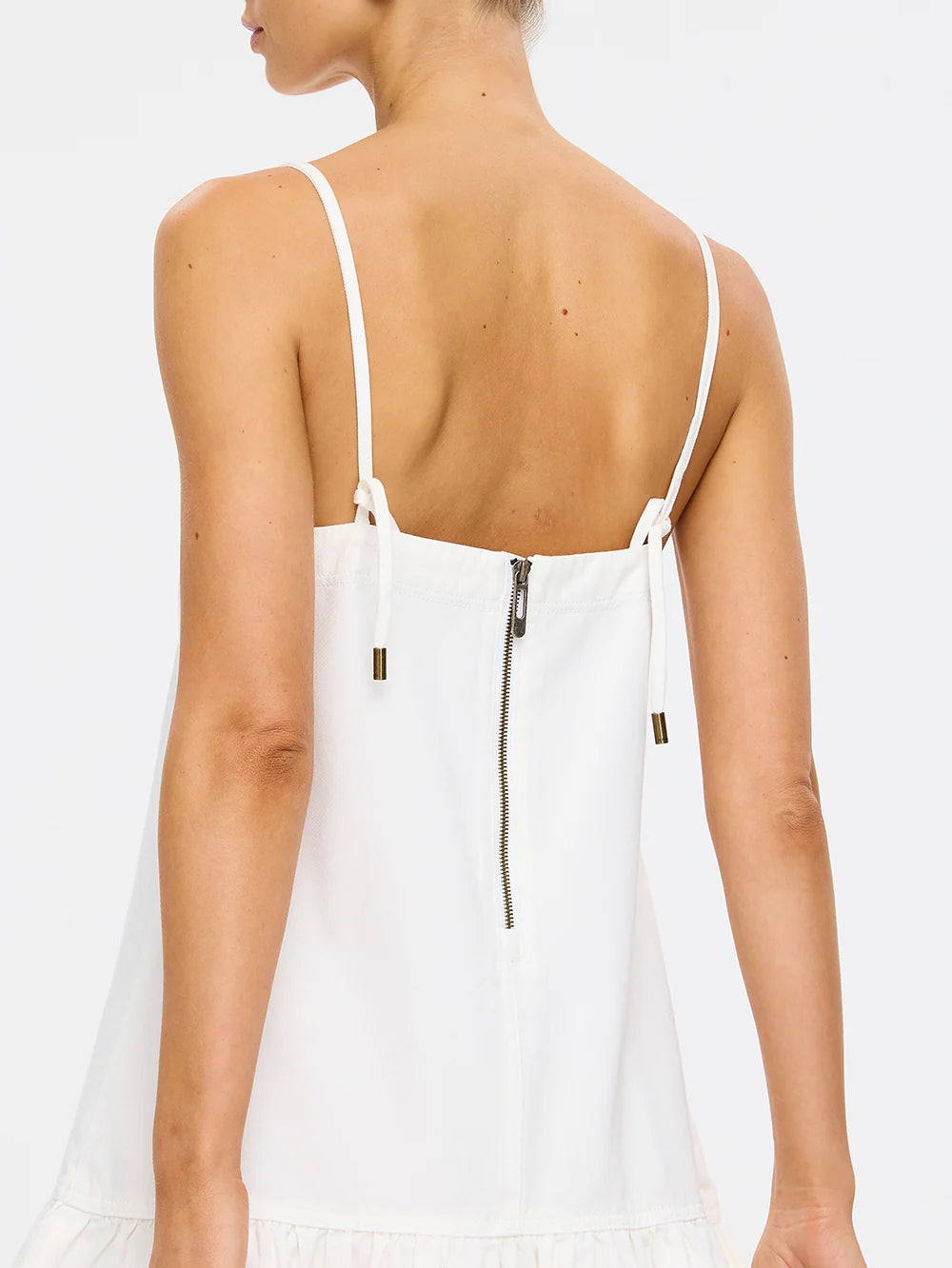 Kivari Emilie Denim Dress - White