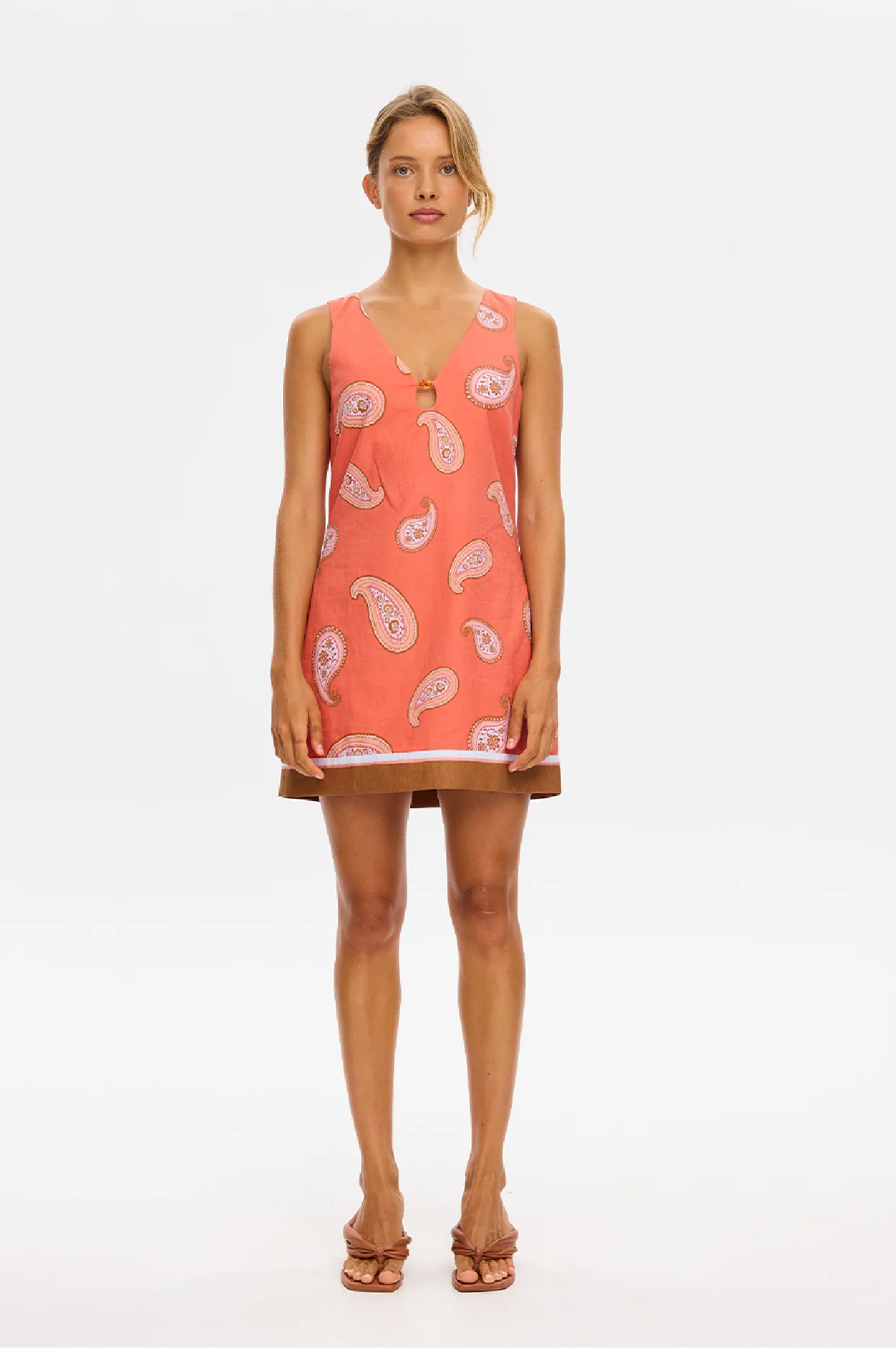 Kivari Ezra Mini Dress - Coral