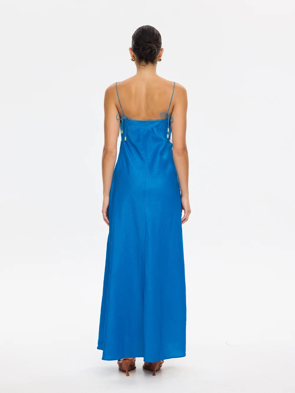 Kivari Fleur Maxi Dress - Blue/Ivory