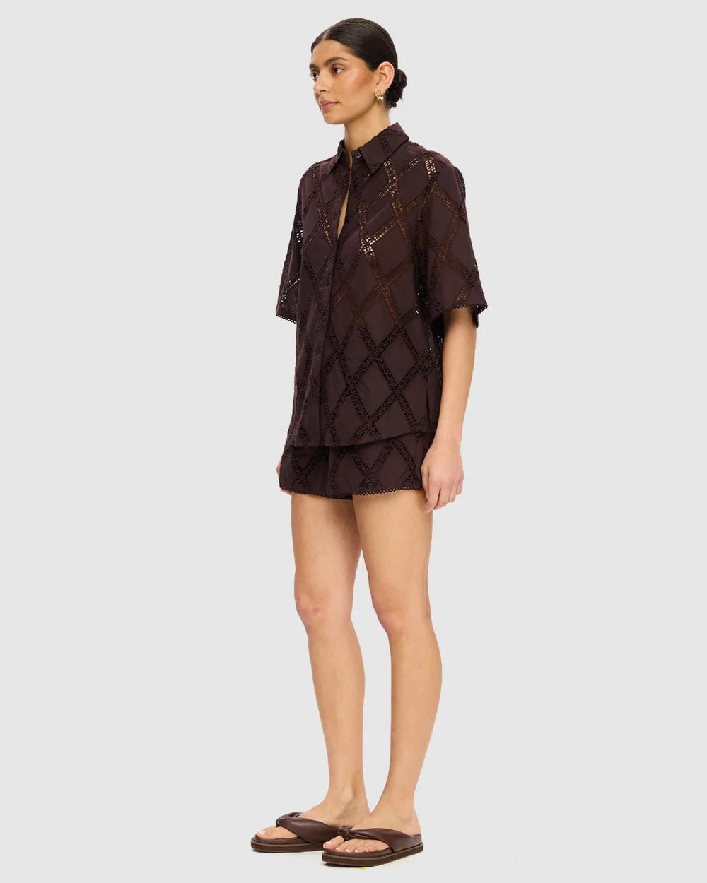 Kivari Izzy Shirt - Chocolate