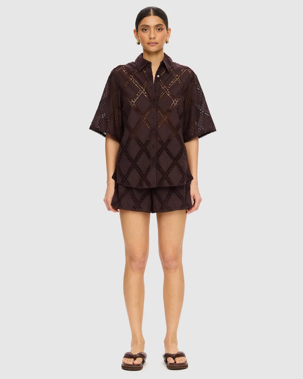 Kivari Izzy Shirt - Chocolate