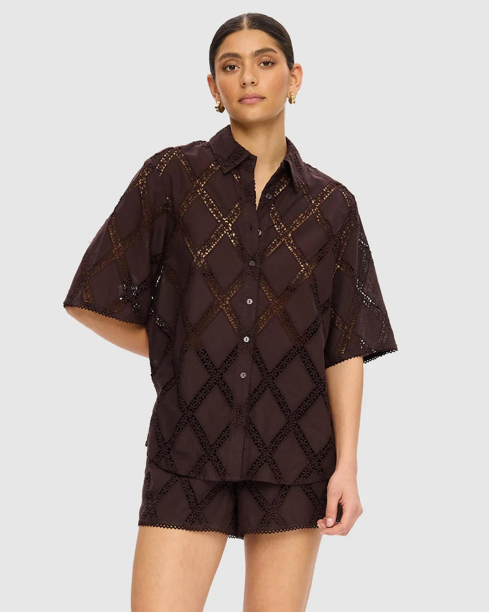 Kivari Izzy Shirt - Chocolate