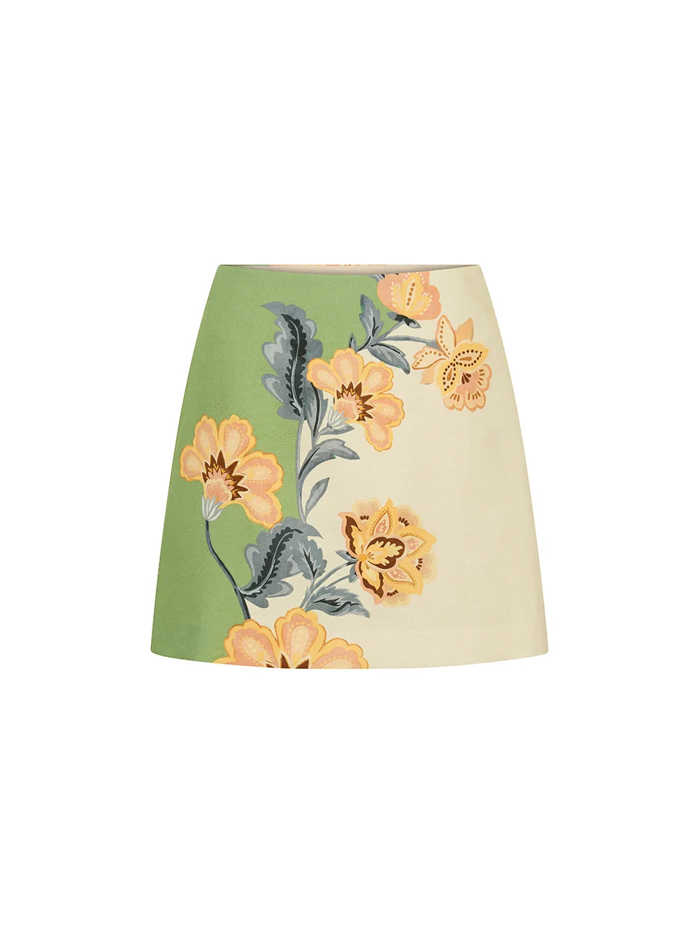 Kivari Lotte Mini Skirt - Green/Cream