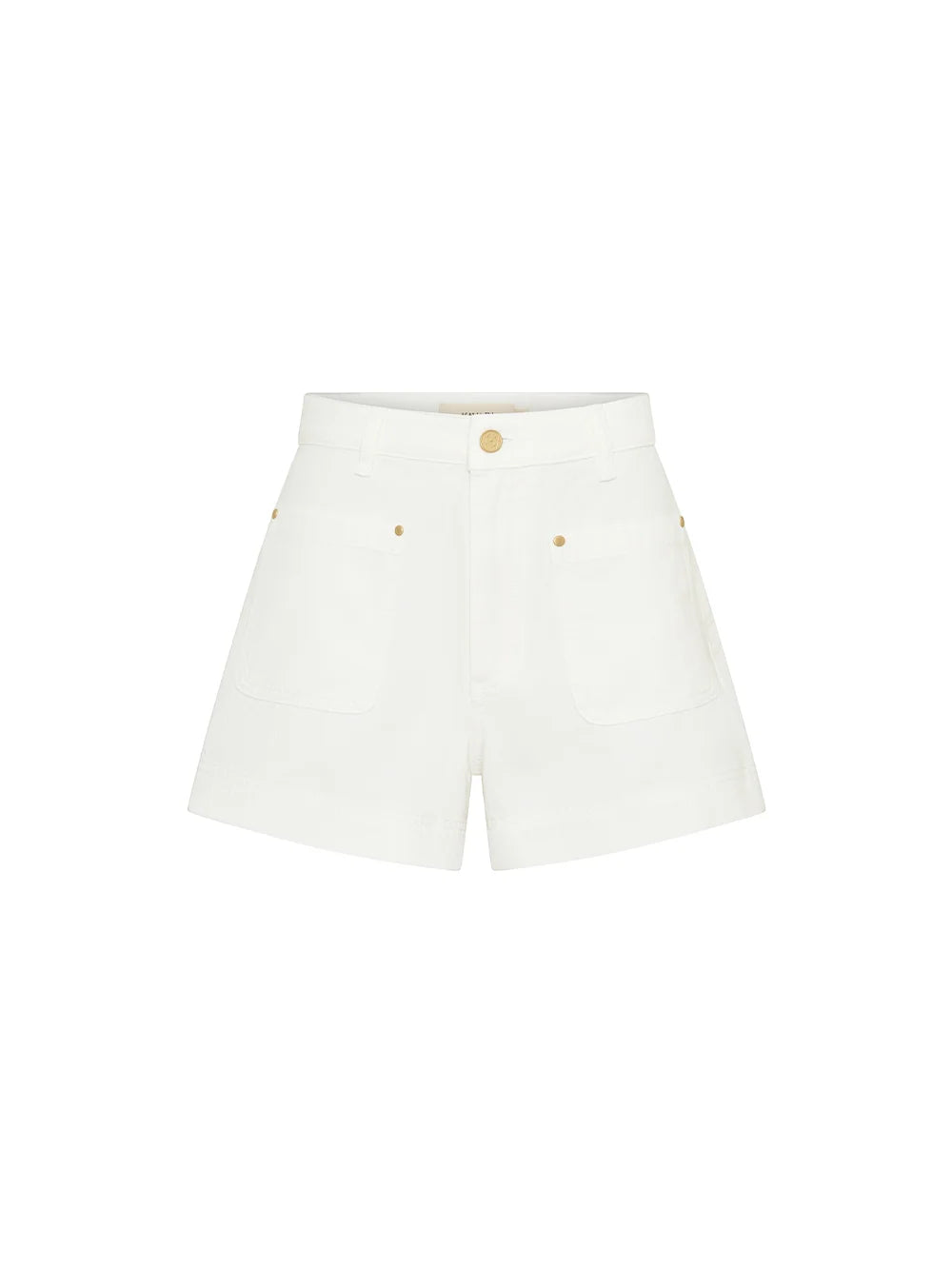 Kivari Lou Denim Short - White
