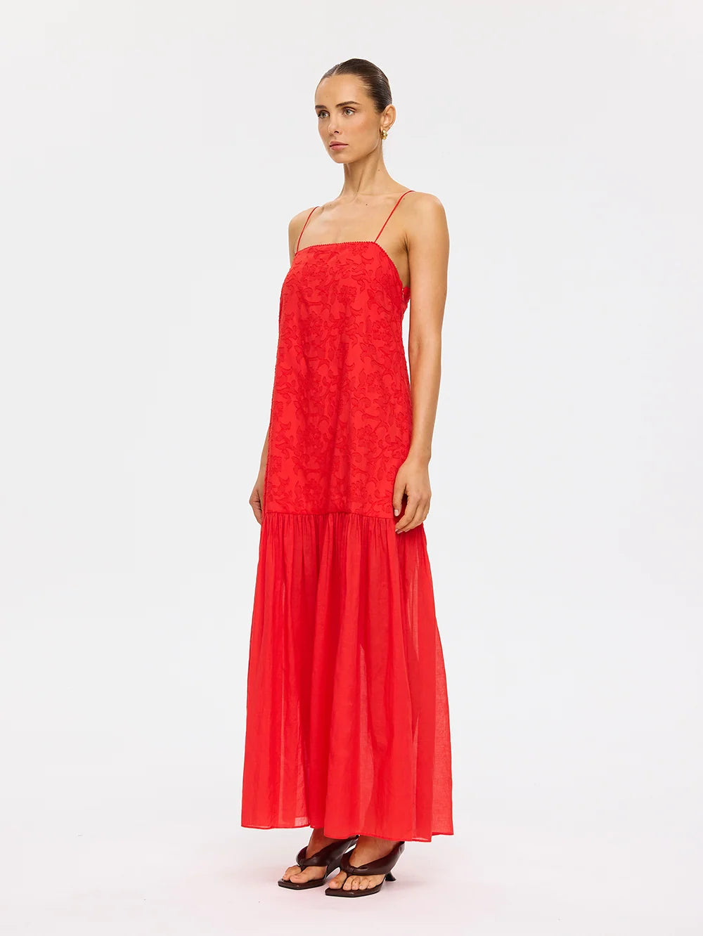 Kivari Ottavia Maxi Dress - Chilli Red