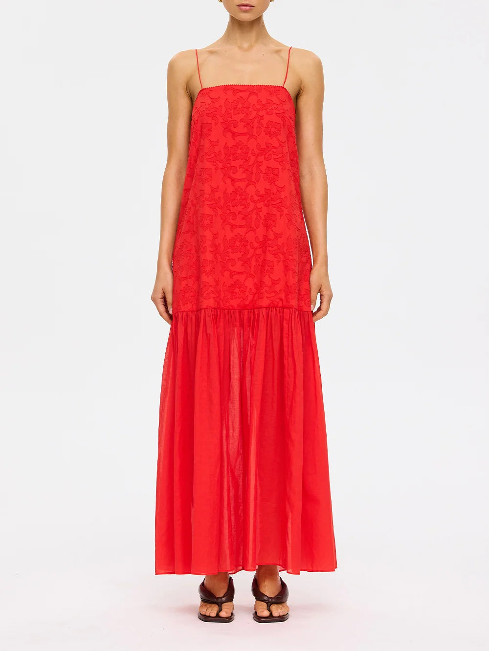 Kivari Ottavia Maxi Dress - Chilli Red