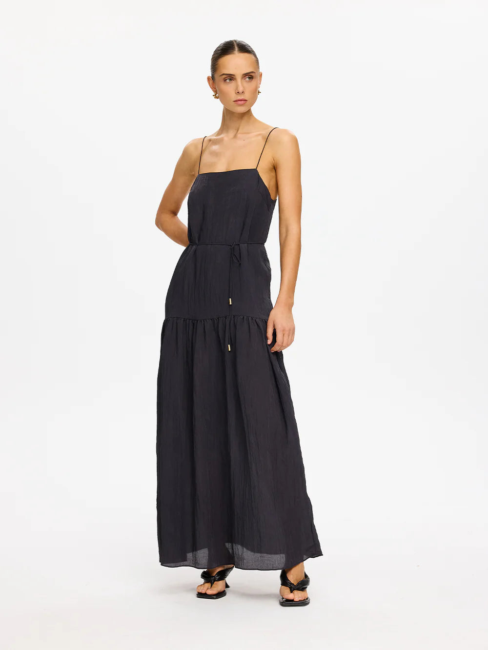 Kivari Uma Maxi Dress - Charcoal
