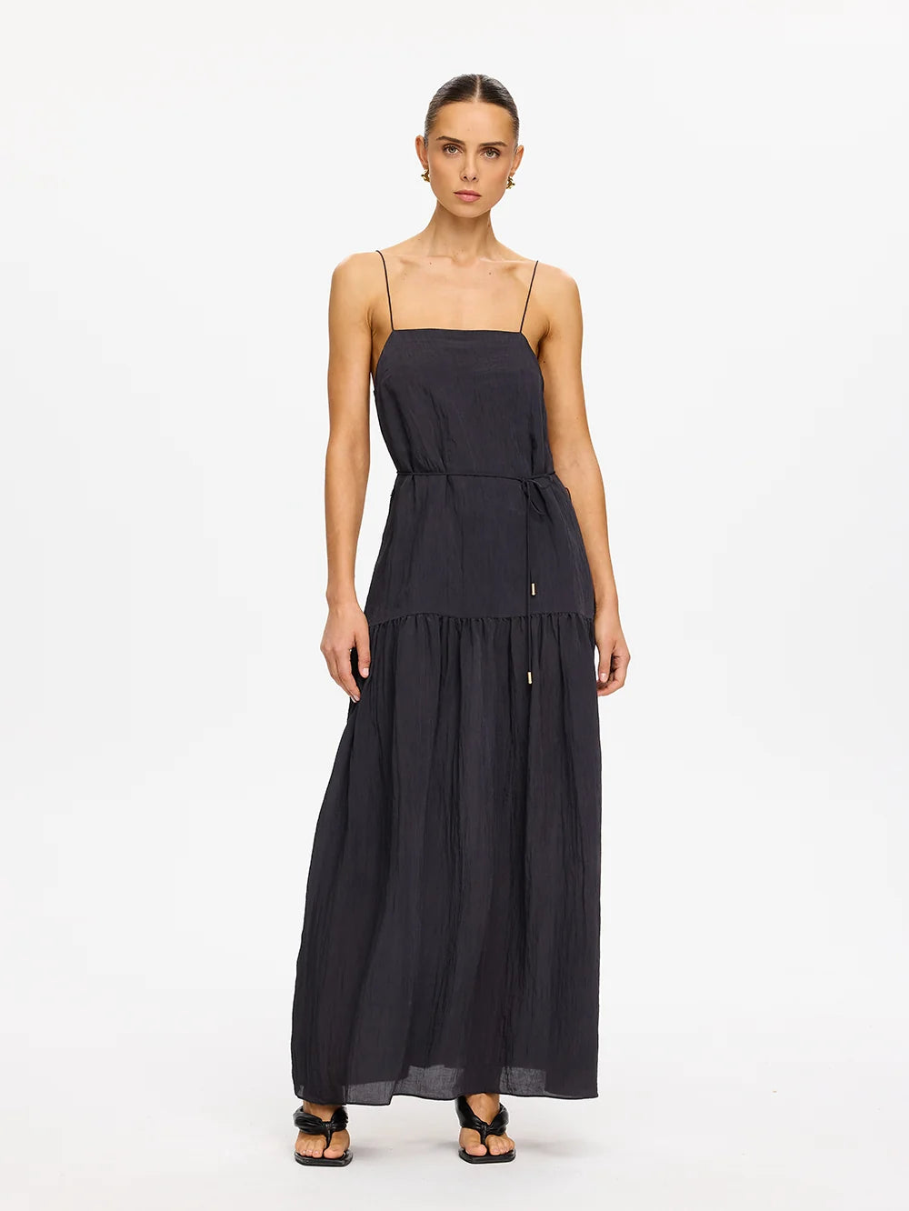 Kivari Uma Maxi Dress - Charcoal