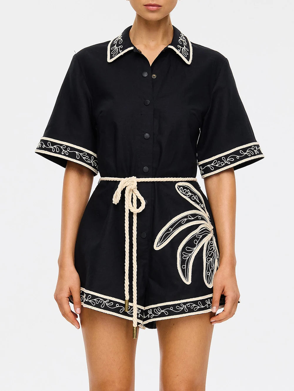 Kivari Zaria Playsuit - Black