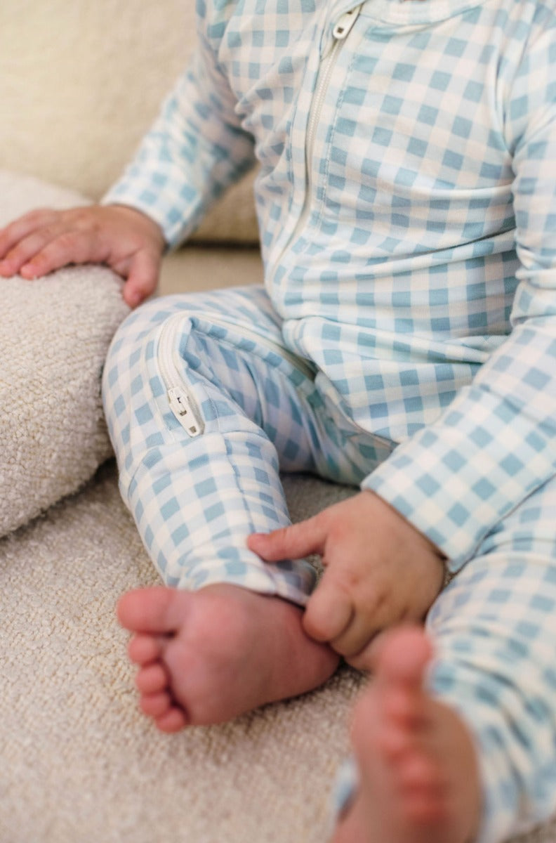 Kynd Day or Night Onesie - Blue Gingham