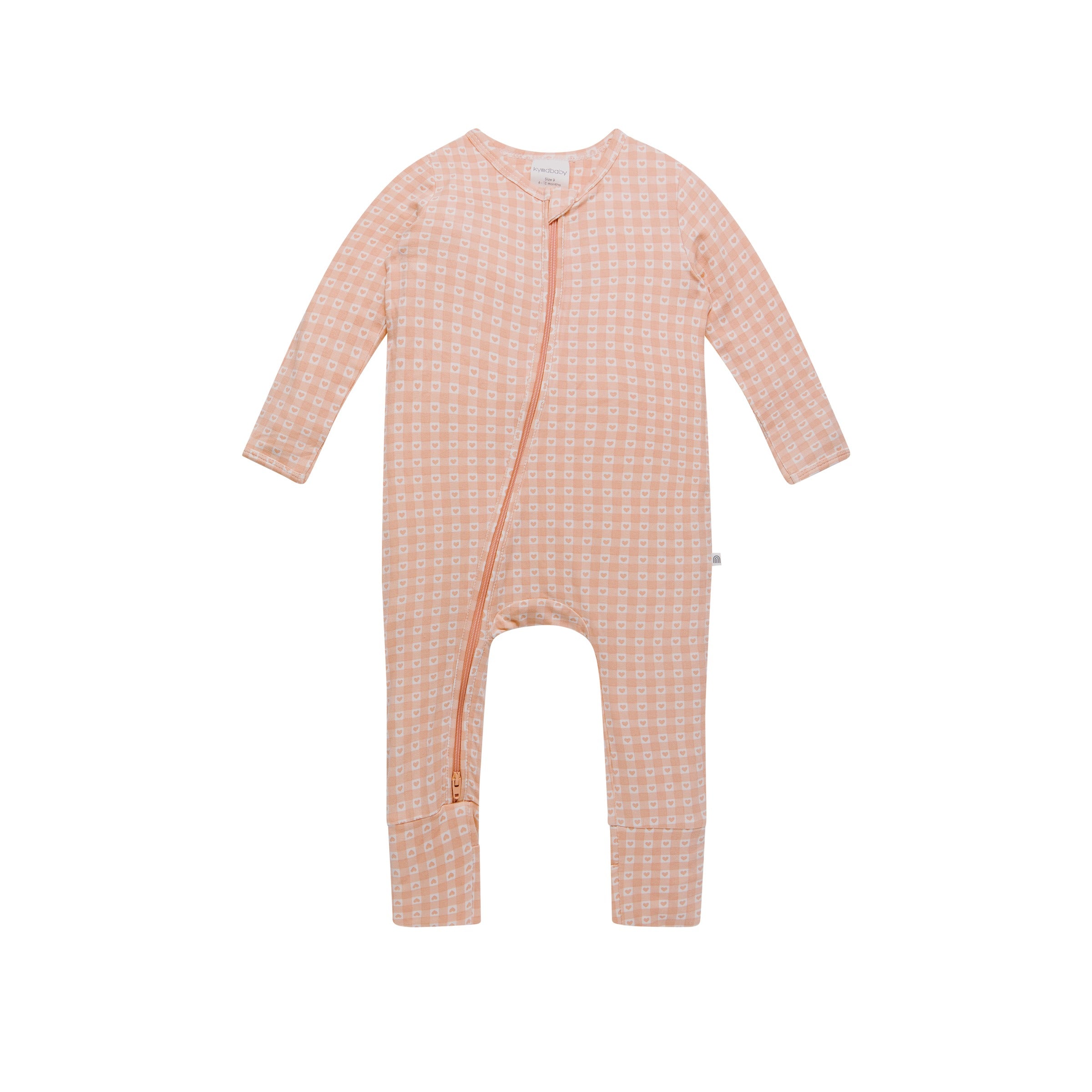 Kynd Day or Night Onesie - Heart Gingham