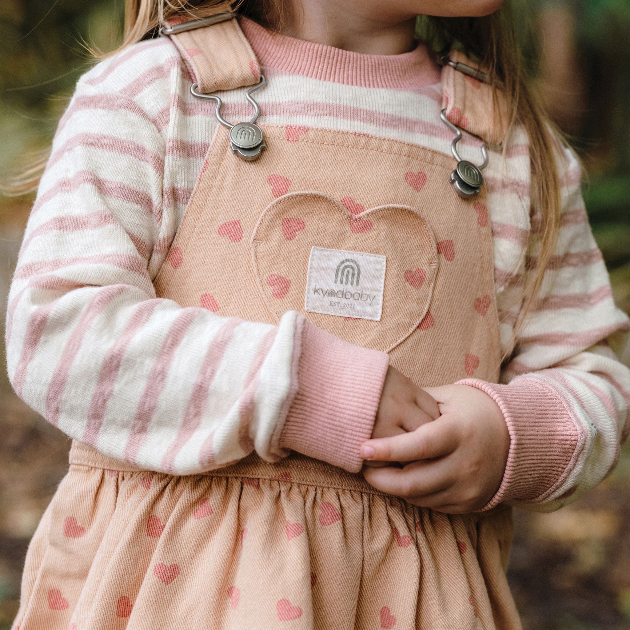 Kynd Denim Pinafore - Pink