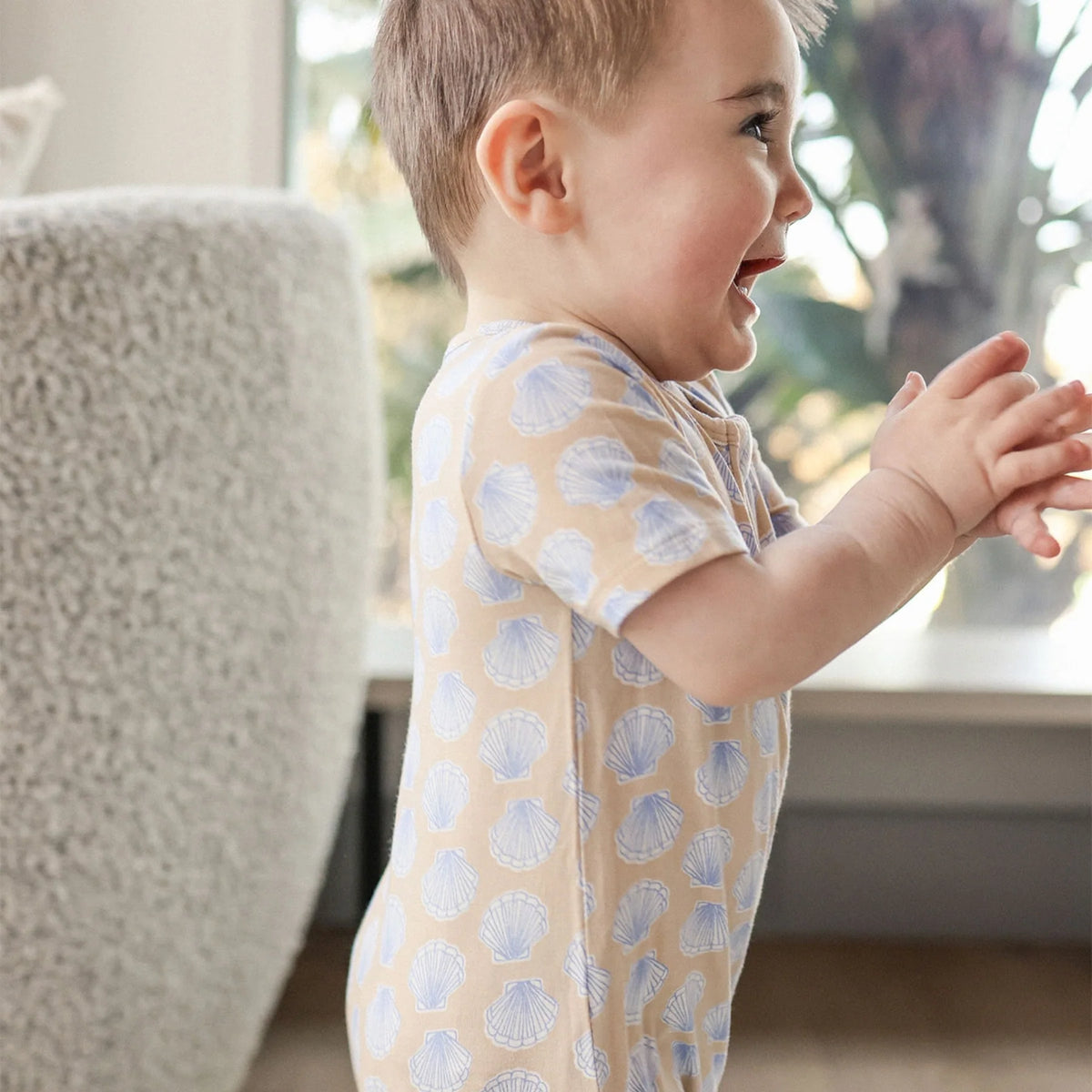 Kynd Essentials SS Onesie - Seashell Blue