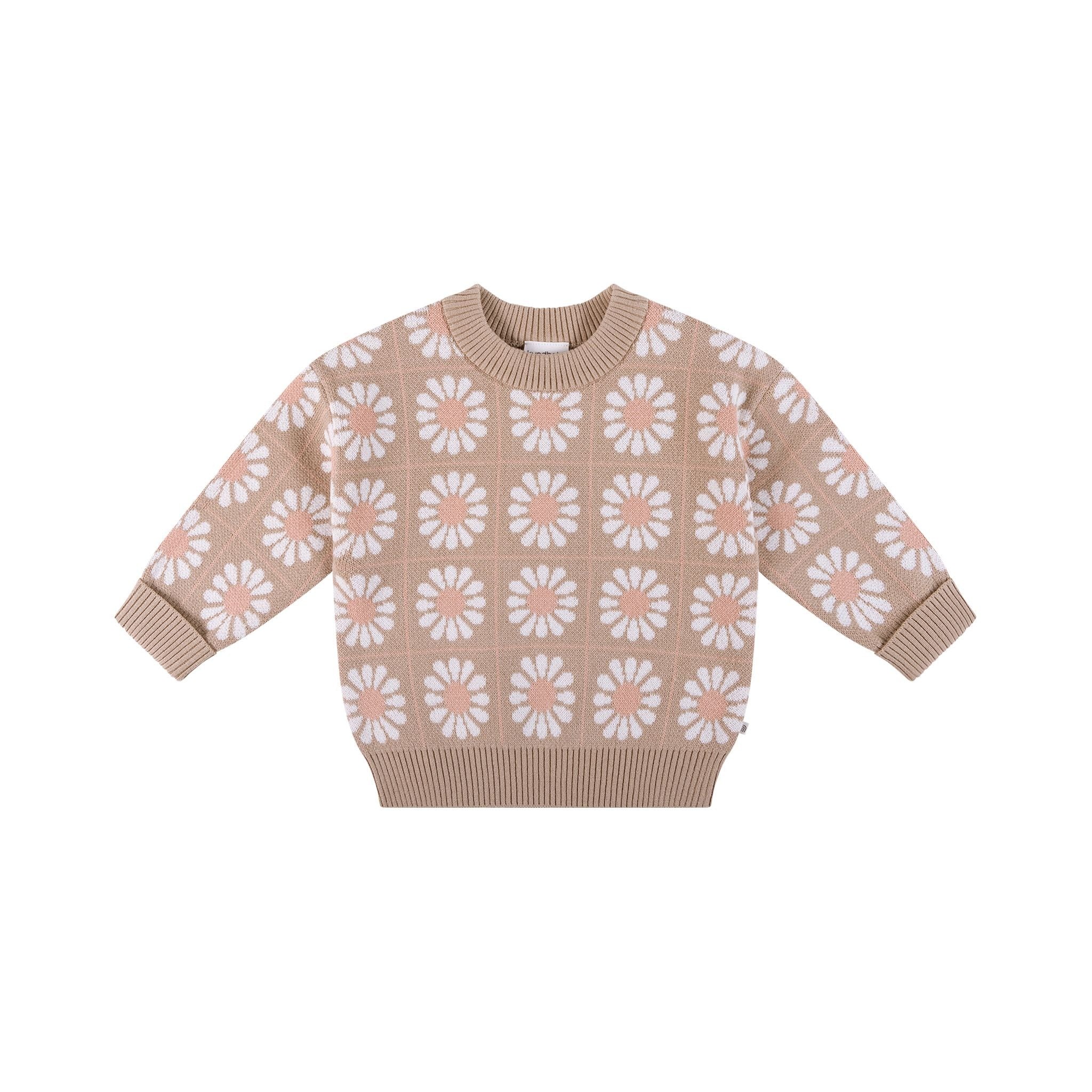 Kynd Knit Jumper - Grid Floral