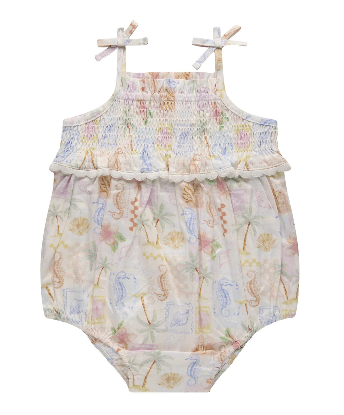 Kynd Shirred Romper - Resort