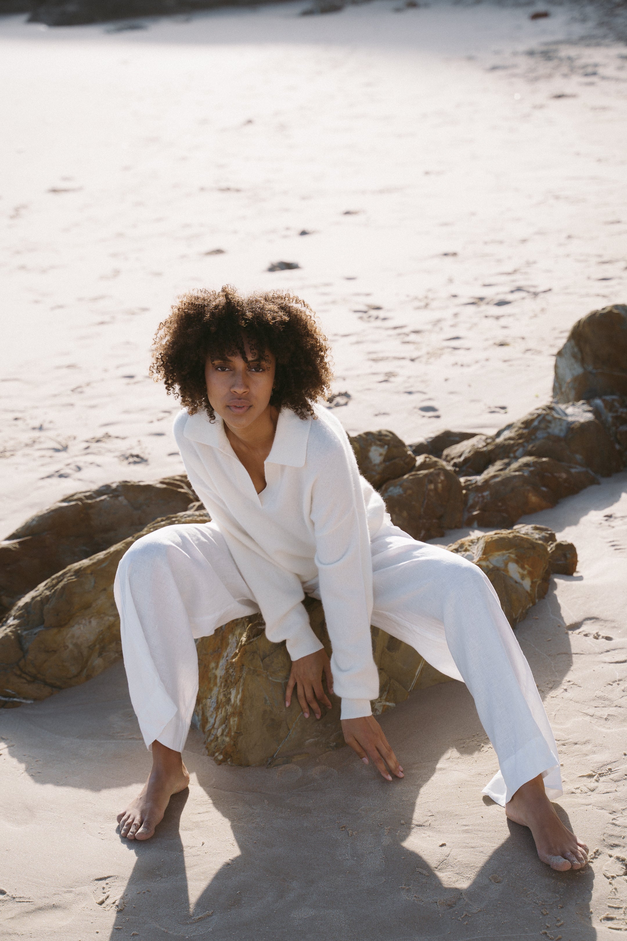 Lilly Pilly Emma Cashmere Knit - Ivory