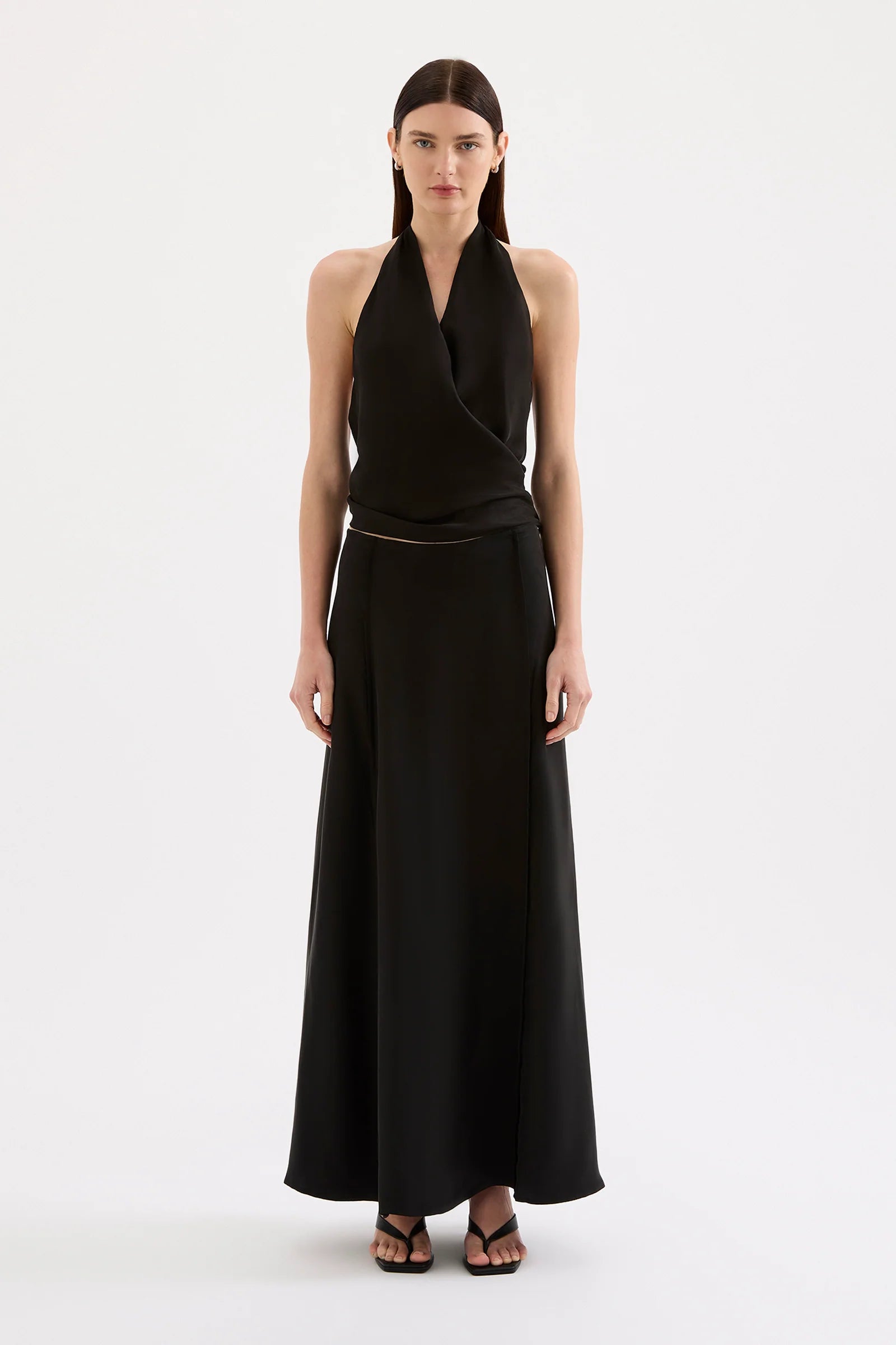 Nude Lucy Leon Cupro Top - Black