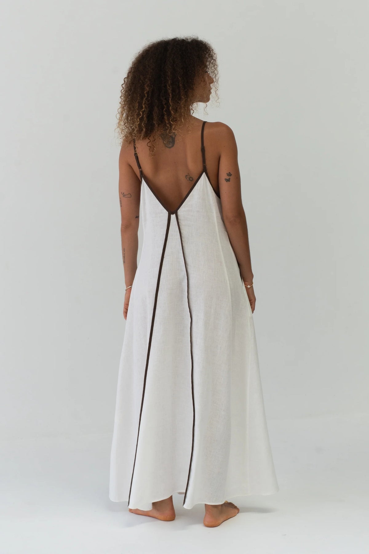 Lilly Pilly Azalea Linen Dress - Ivory